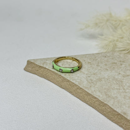 Green Charm Ring